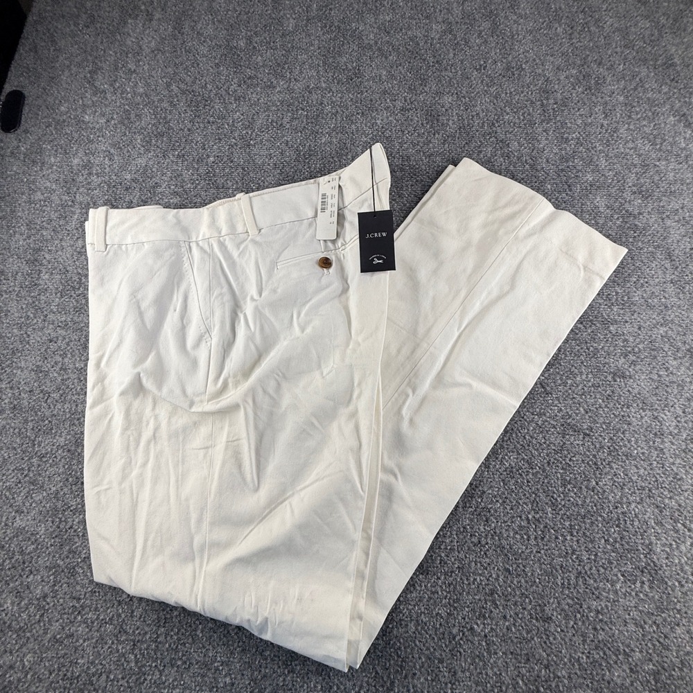 J.Crew Womens Vintage White Tailored Dress Pants C5525 Size 16 NWT